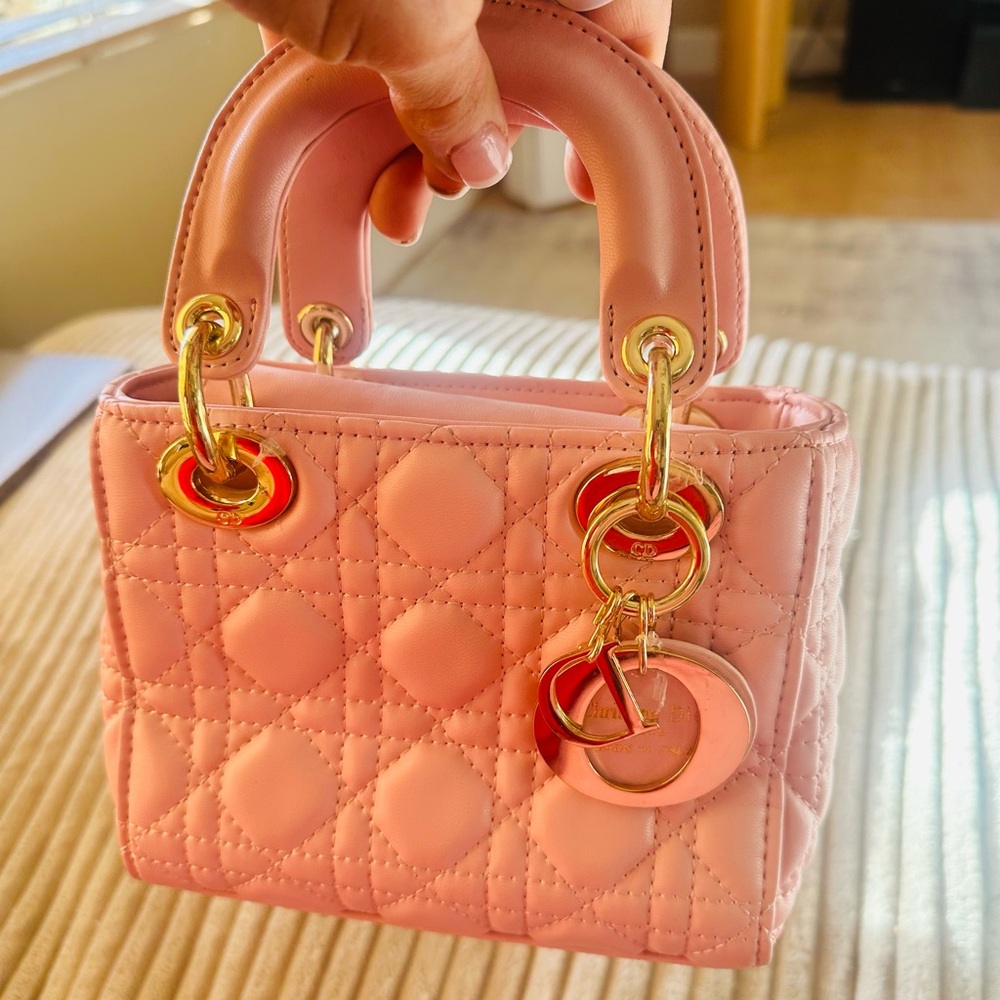Christian Dior pale pink mini purse - Picture 13 of 16